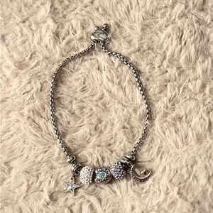 Hallmark stainless steel bracelet “love you more……than the moon and stars”